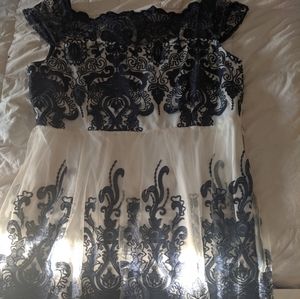 Vintage style tulle plus size dress